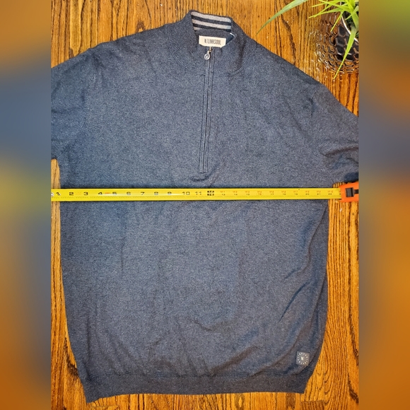 Linksoul Men's Cotton-Cashmere Quarter-Zip Swaeter 95% Cotton 5% Cashmere - Picture 5 of 11